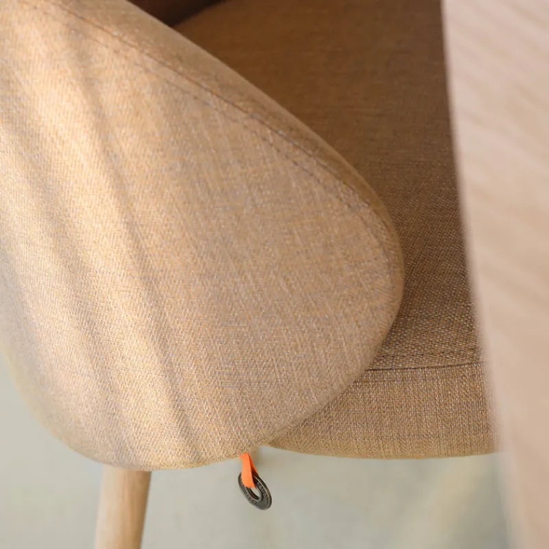 Mobitec Neo ® Fauteuil cosy confortable en tissu et pieds bois* Chaise De Salle à Manger|Chaise Salon