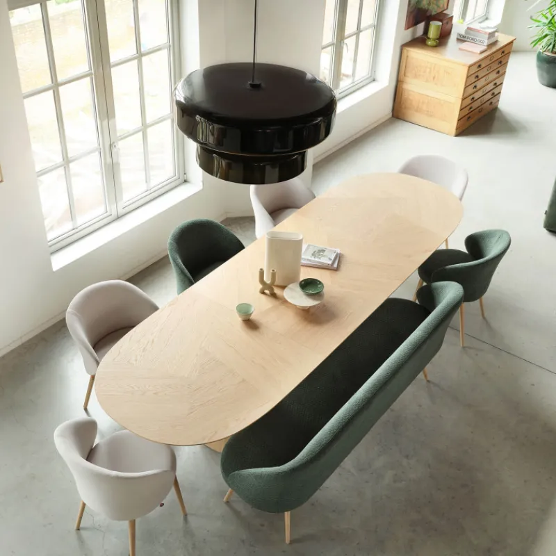 Mobitec Neo ® Fauteuil cosy confortable en tissu et pieds bois* Chaise De Salle à Manger|Chaise Salon
