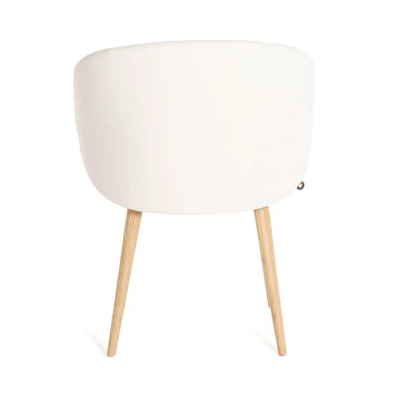 Mobitec Neo ® Fauteuil cosy confortable en tissu et pieds bois* Chaise De Salle à Manger|Chaise Salon
