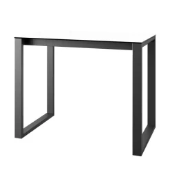 Cancio Neox Table snack en céramique avec pieds forme traineau en métal faible profondeur* Table De Cuisine|Table De Salle à Manger