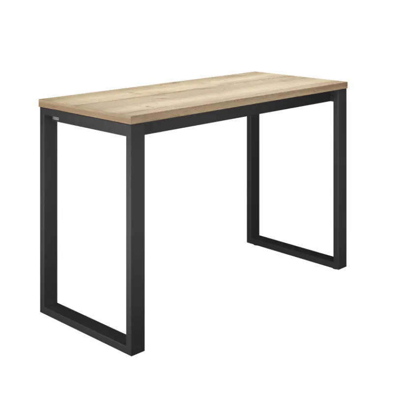 Cancio Neox Table snack en stratifié pieds forme traineau en métal faible profondeur* Table De Cuisine|Table De Salle à Manger