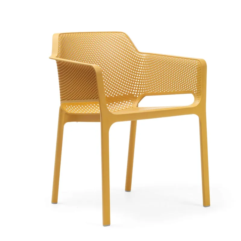 Net Fauteuil de terrasse moderne en polypropylène* Chaise De Jardin|Fauteuil De Jardin