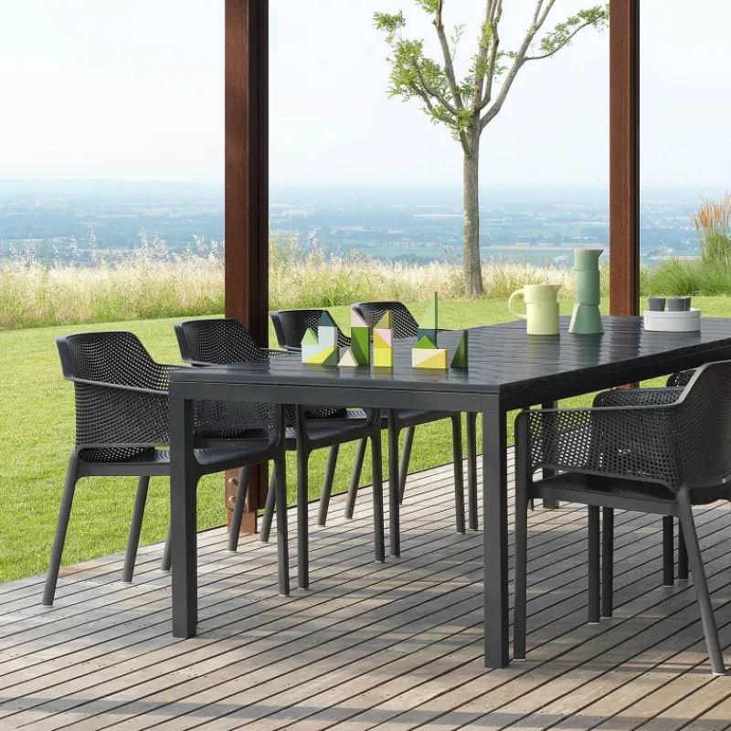 Net Fauteuil de terrasse moderne en polypropylène* Chaise De Jardin|Fauteuil De Jardin