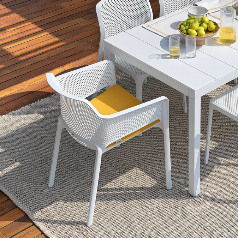 Net Fauteuil de terrasse moderne en polypropylène* Chaise De Jardin|Fauteuil De Jardin