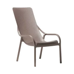 Net Lounge Fauteuil lounge extérieur en polypropylène recyclable empilable* Fauteuil De Jardin