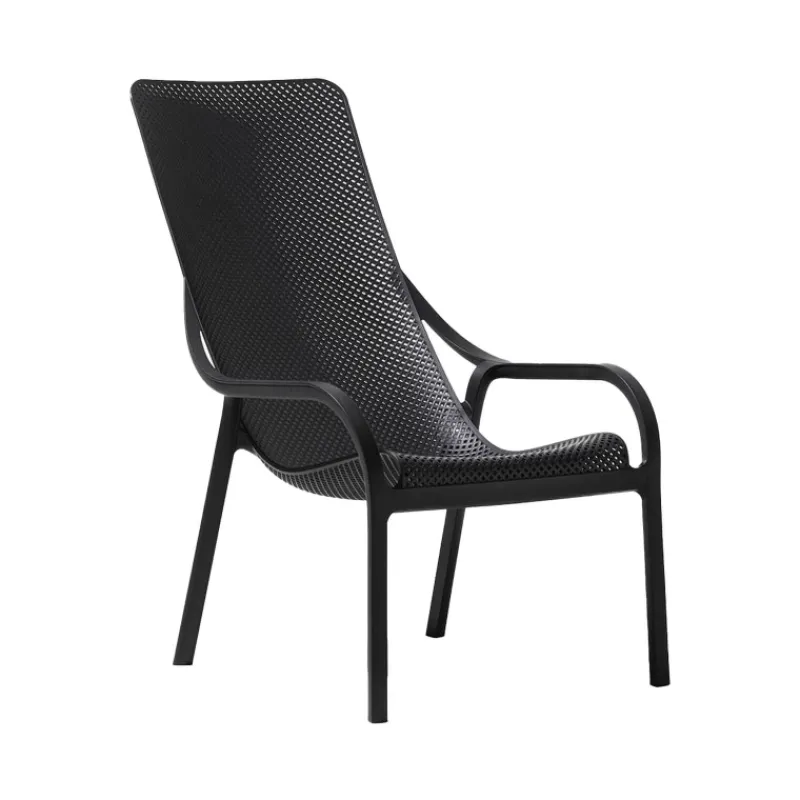 Net Lounge Fauteuil lounge extérieur en polypropylène recyclable empilable* Fauteuil De Jardin
