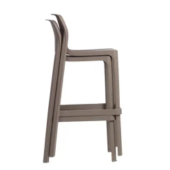 Net Tabouret haut empilable en polypropylène* Tabouret Snack (assise +/- 65 Cm)|Tabouret De Bar (assise +/- 80 Cm)
