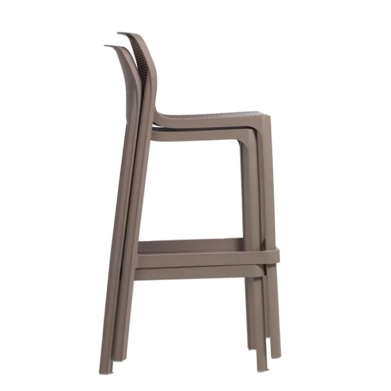 Net Tabouret haut empilable en polypropylène* Tabouret Snack (assise +/- 65 Cm)|Tabouret De Bar (assise +/- 80 Cm)