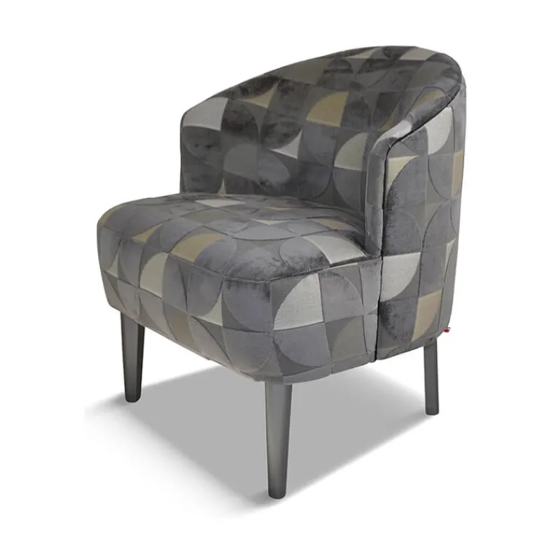 Paget Nico Fauteuil confortable en tissu et en bois fabriqué en France* Fauteuil De Salon