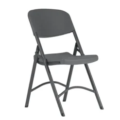 NormanChaise pliante en polyéthylène gris foncé* Chaise De Cuisine
