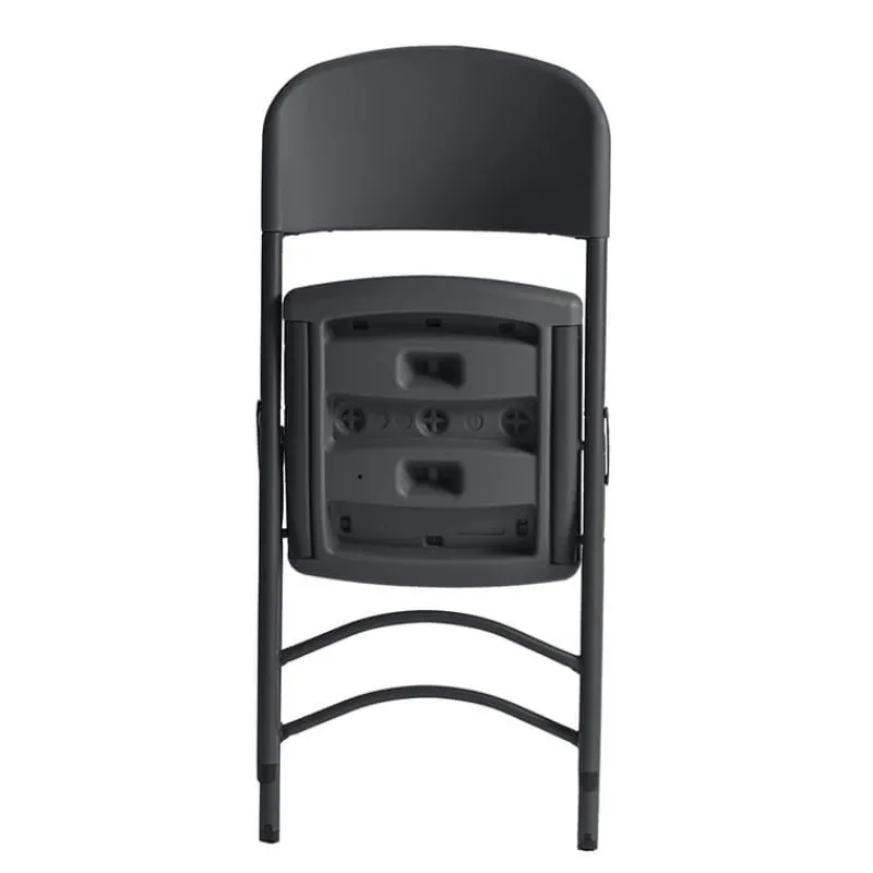 NormanChaise pliante en polyéthylène gris foncé* Chaise De Cuisine