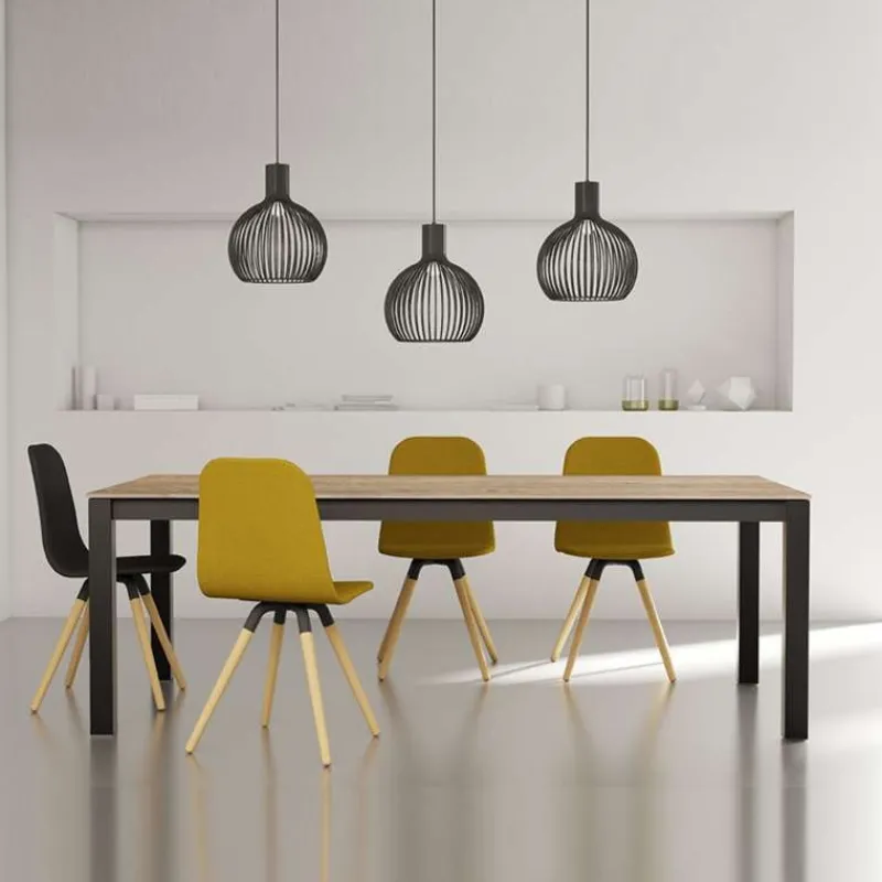 Cancio Nuba Chaise scandinave en tissu avec pieds en bois* Chaise Pour Chambre|Chaise De Salle à Manger