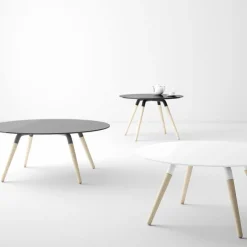 Cancio Nuba mini verre Table de salon design ronde en verre* Table De Salon
