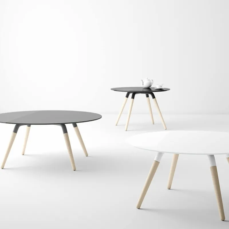 Cancio Nuba mini verre Table de salon design ronde en verre* Table De Salon