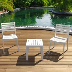 Ocean Side Table basse d’appoint carrée en résine pour jardin* Table De Jardin
