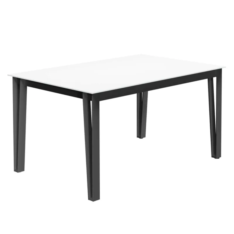 Cancio Okaso Table de salle à manger rectangulaire en stratifié pieds en épingle* Table De Salle à Manger