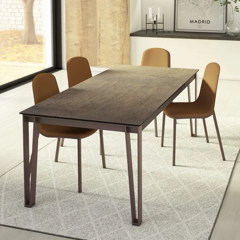 Cancio Okaso Table design en céramique et métal* Table De Salle à Manger