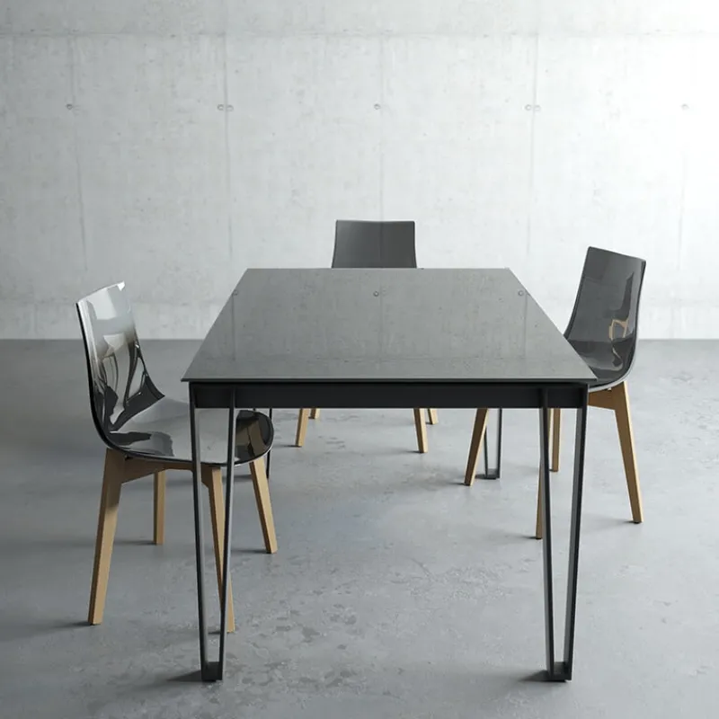 Cancio Okaso Table design en verre pour salle à manger* Table De Salle à Manger