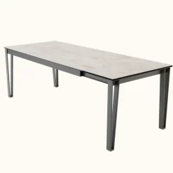 Cancio Okaso Table extensible moderne en céramique pieds en épingle* Table De Salle à Manger