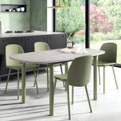 Perfecta Olivia Chaise tendance rembourrée en simili avec pieds en métal* Chaise De Cuisine|Chaise De Salle à Manger