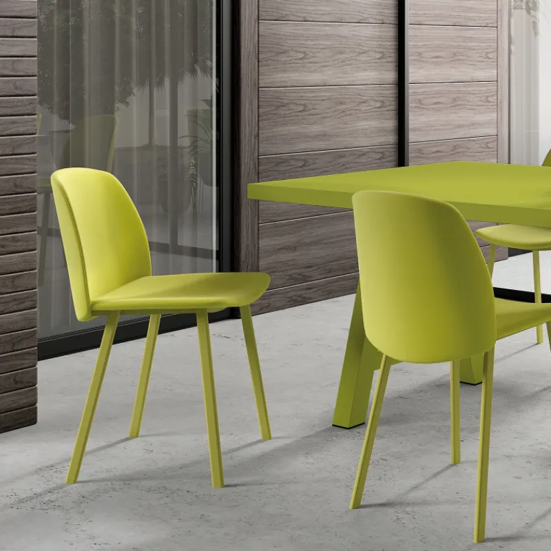 Perfecta Olivia Chaise tendance rembourrée en simili avec pieds en métal* Chaise De Cuisine|Chaise De Salle à Manger