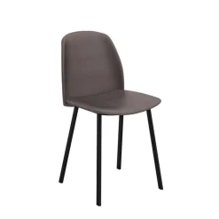 Perfecta Olivia Chaise tendance rembourrée en simili avec pieds en métal* Chaise De Cuisine|Chaise De Salle à Manger