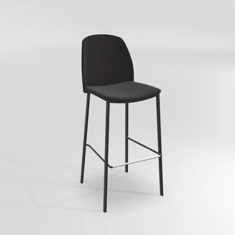 Perfecta Olivia Tabouret de bar en tissu avec pieds métal* Tabouret De Bar (assise +/- 80 Cm)