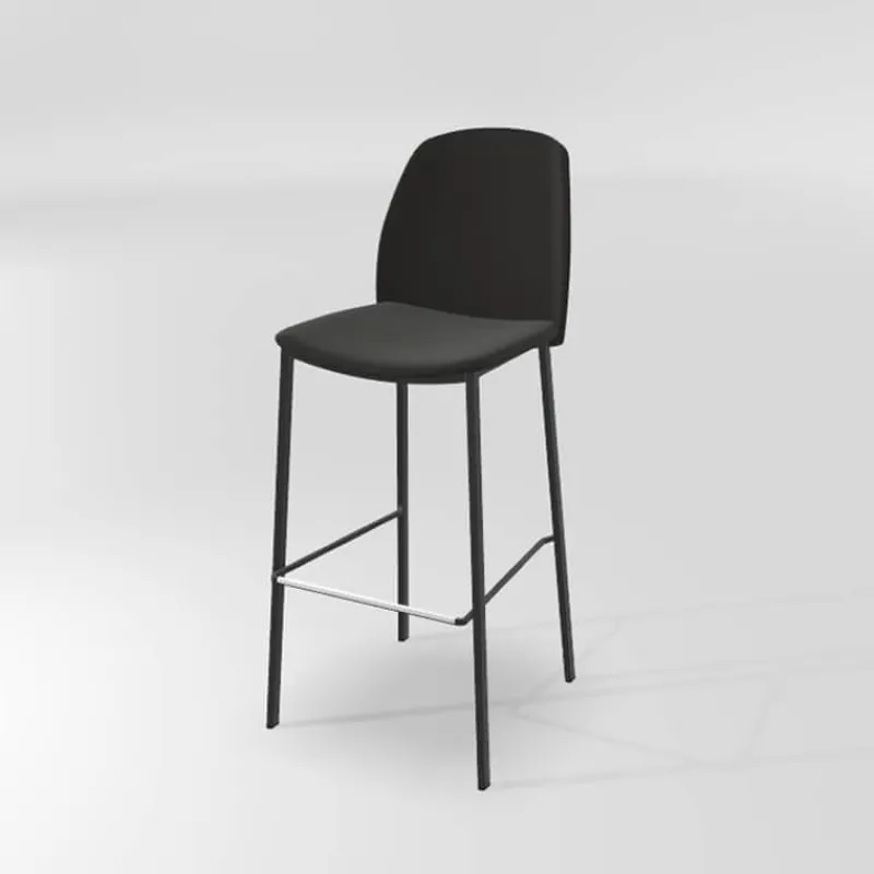 Perfecta Olivia Tabouret de bar en tissu avec pieds métal* Tabouret De Bar (assise +/- 80 Cm)
