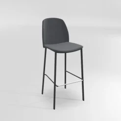 Perfecta Olivia Tabouret de bar en tissu avec pieds métal* Tabouret De Bar (assise +/- 80 Cm)