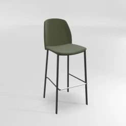 Perfecta Olivia Tabouret de bar en tissu avec pieds métal* Tabouret De Bar (assise +/- 80 Cm)