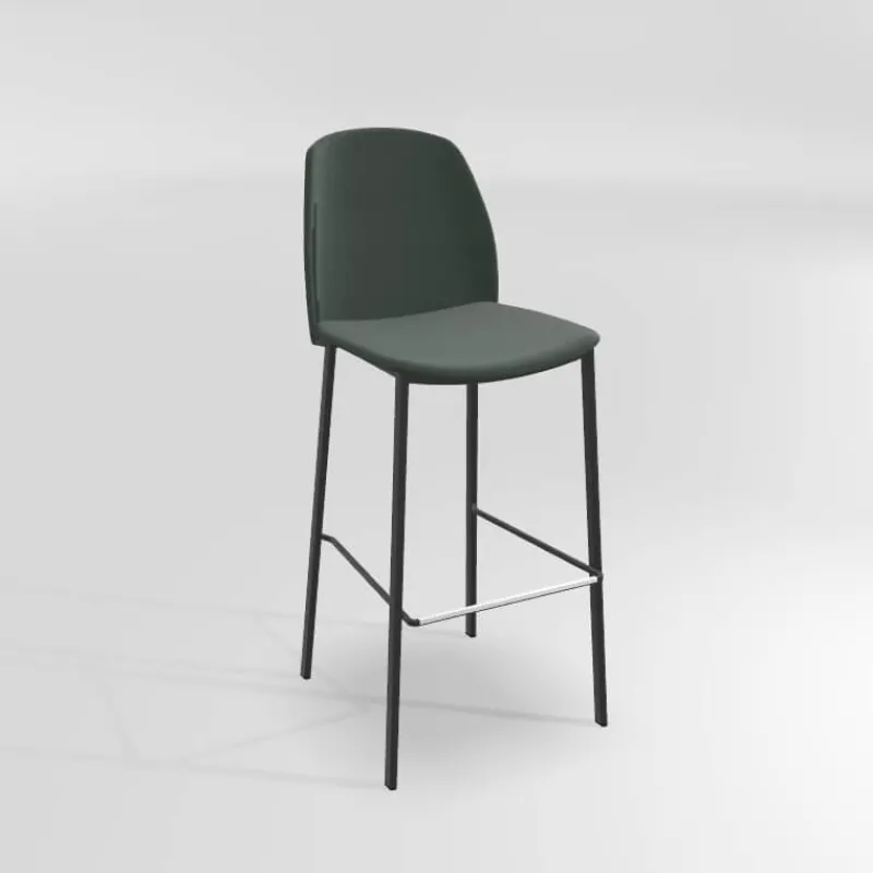 Perfecta Olivia Tabouret de bar en tissu avec pieds métal* Tabouret De Bar (assise +/- 80 Cm)