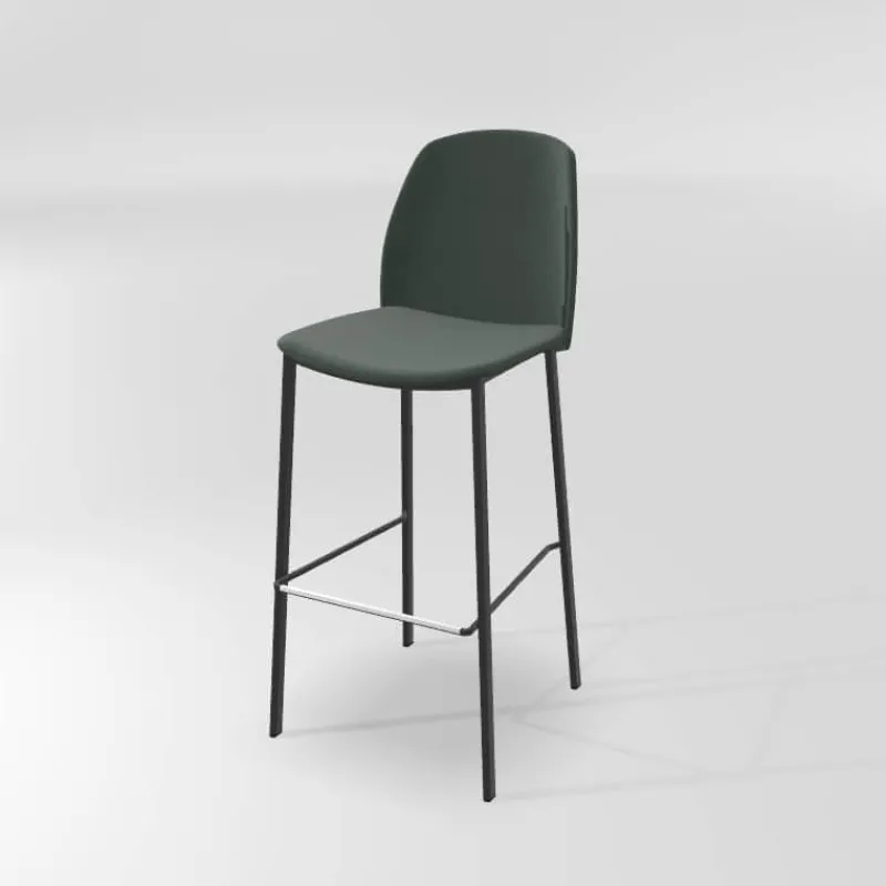 Perfecta Olivia Tabouret de bar en tissu avec pieds métal* Tabouret De Bar (assise +/- 80 Cm)