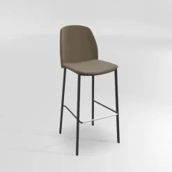 Perfecta Olivia Tabouret de bar en tissu avec pieds métal* Tabouret De Bar (assise +/- 80 Cm)