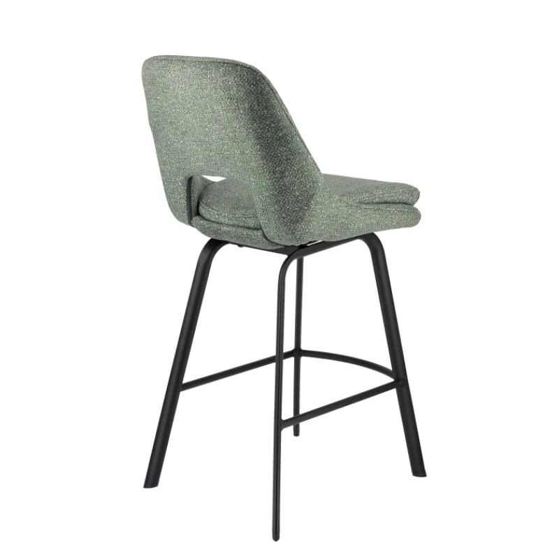 OlivierTabouret snack en tissu avec pieds en métal* Tabouret Snack (assise +/- 65 Cm)|Tabouret De Bar (assise +/- 80 Cm)