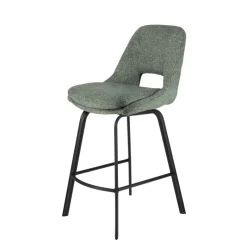 OlivierTabouret snack en tissu avec pieds en métal* Tabouret Snack (assise +/- 65 Cm)|Tabouret De Bar (assise +/- 80 Cm)