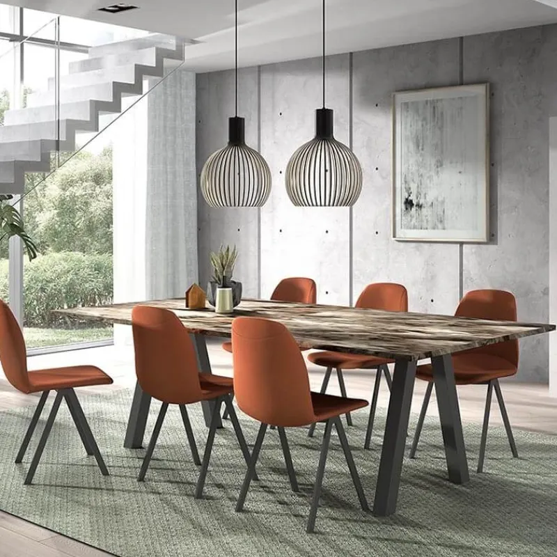 Perfecta Ona Chaise de salle à manger moderne en tissu* Chaise De Salle à Manger|Chaise Salon