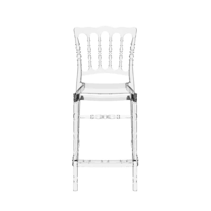 Opera Tabouret snack empilable style Napoléon en polycarbonate transparent* Tabouret Snack (assise +/- 65 Cm)|Tabouret De Bar (assise +/- 80 Cm)