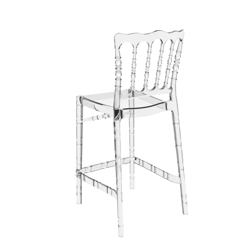 Opera Tabouret snack empilable style Napoléon en polycarbonate transparent* Tabouret Snack (assise +/- 65 Cm)|Tabouret De Bar (assise +/- 80 Cm)