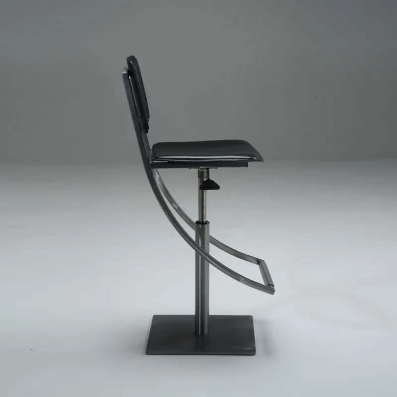 Carrier Ophélie ® Tabouret réglable en métal et croûte de cuir* Tabouret Snack (assise +/- 65 Cm)|Tabouret De Bar (assise +/- 80 Cm)
