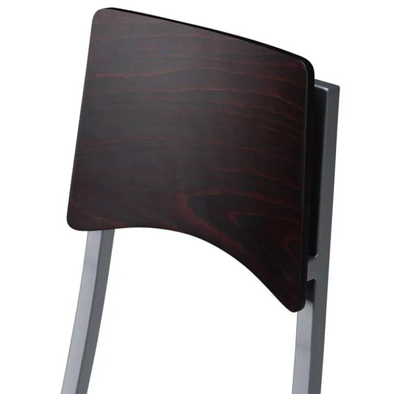 Carrier Ophélie ® Tabouret réglable en métal et synthétique dossier bois wengé* Tabouret Snack (assise +/- 65 Cm)|Tabouret De Bar (assise +/- 80 Cm)
