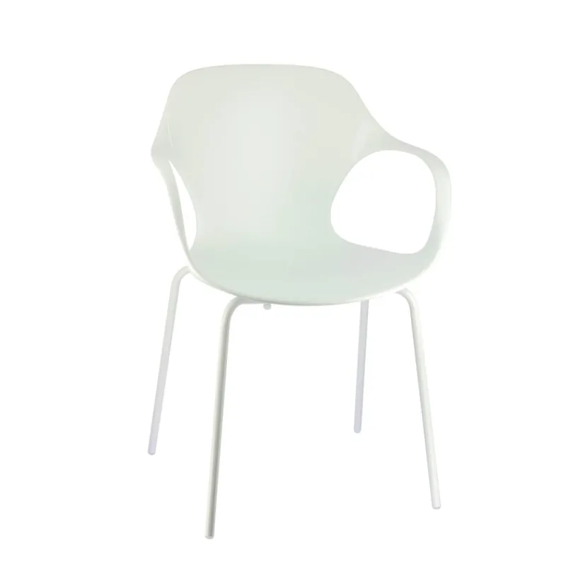 OPS ! Connubia© Fauteuil design italien empilable en polypropylène avec pieds en métal* Chaise De Cuisine|Chaise De Salle à Manger