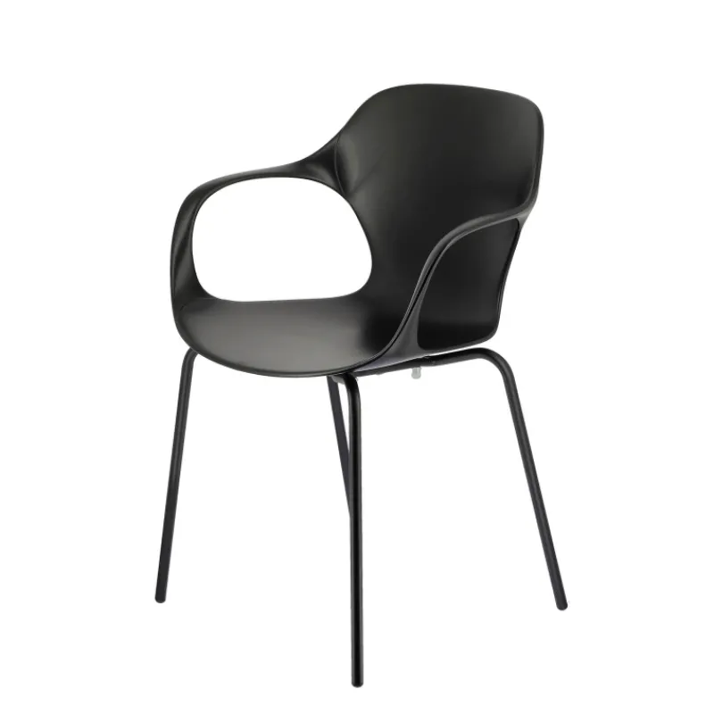 OPS ! Connubia© Fauteuil design italien empilable en polypropylène avec pieds en métal* Chaise De Cuisine|Chaise De Salle à Manger