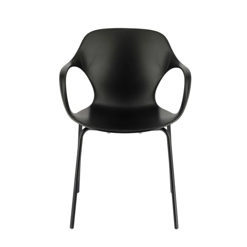 OPS ! Connubia© Fauteuil design italien empilable en polypropylène avec pieds en métal* Chaise De Cuisine|Chaise De Salle à Manger