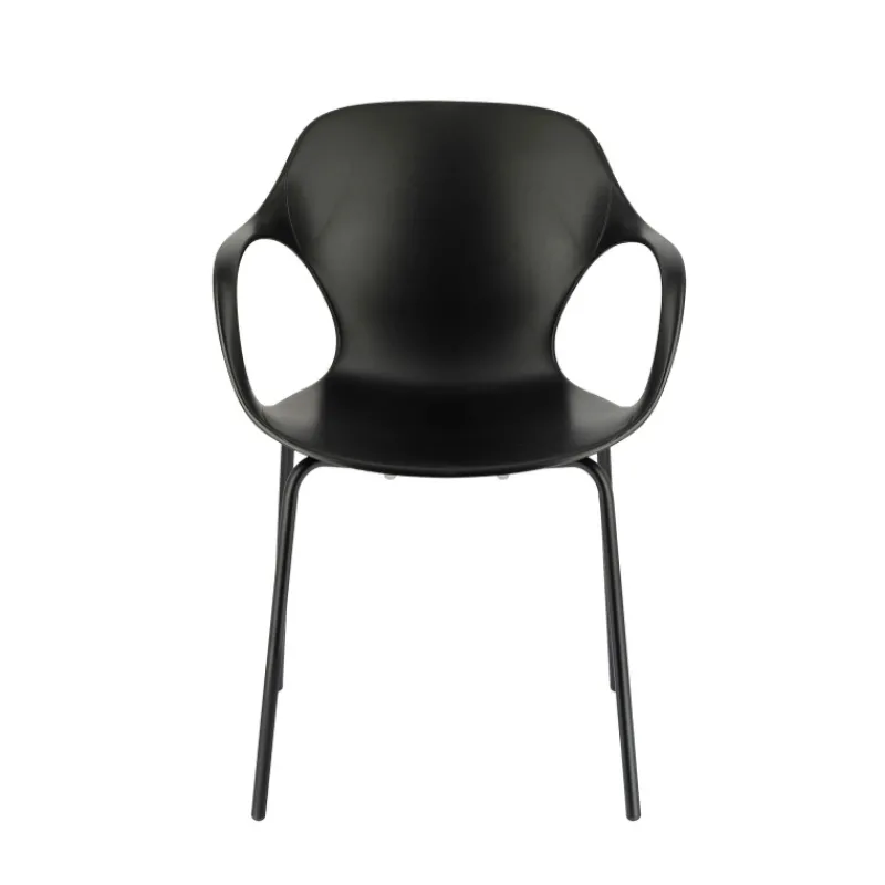 OPS ! Connubia© Fauteuil design italien empilable en polypropylène avec pieds en métal* Chaise De Cuisine|Chaise De Salle à Manger