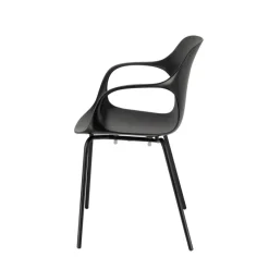OPS ! Connubia© Fauteuil design italien empilable en polypropylène avec pieds en métal* Chaise De Cuisine|Chaise De Salle à Manger