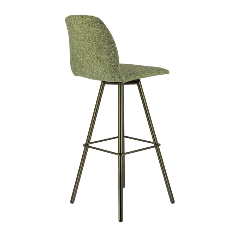 Perfecta Osaka Tabouret de bar moderne en tissu et pieds en métal* Tabouret De Bar (assise +/- 80 Cm)