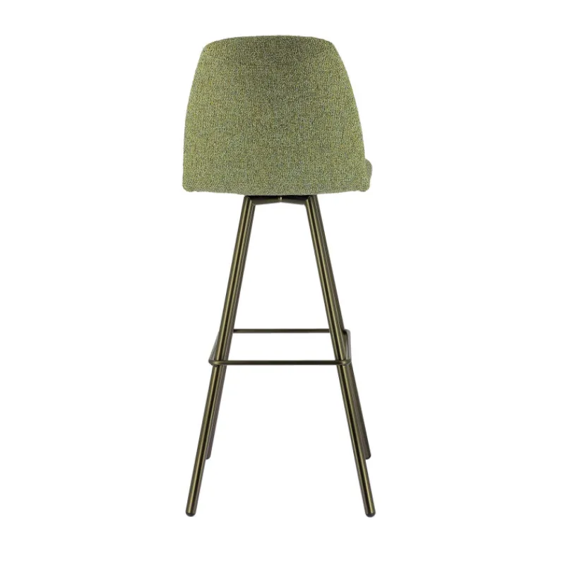 Perfecta Osaka Tabouret de bar moderne en tissu et pieds en métal* Tabouret De Bar (assise +/- 80 Cm)