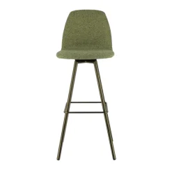 Perfecta Osaka Tabouret de bar moderne en tissu et pieds en métal* Tabouret De Bar (assise +/- 80 Cm)