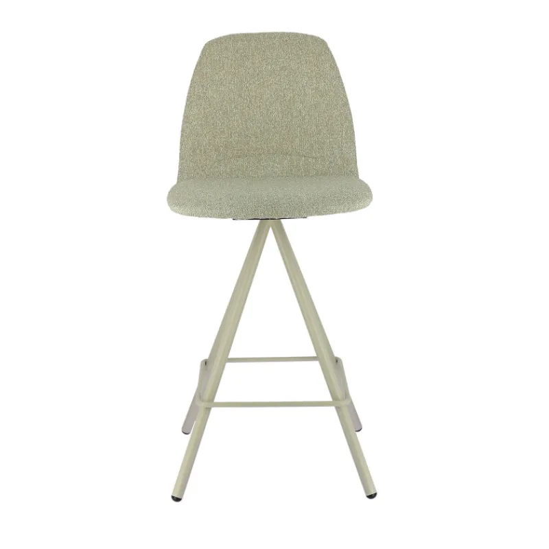 Perfecta Osaka Tabouret snack moderne en tissu et pieds métal* Tabouret Snack (assise +/- 65 Cm)|Tabouret De Bar (assise +/- 80 Cm)