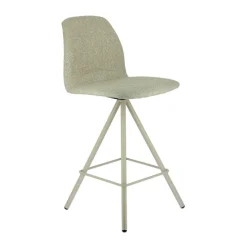 Perfecta Osaka Tabouret snack moderne en tissu et pieds métal* Tabouret Snack (assise +/- 65 Cm)|Tabouret De Bar (assise +/- 80 Cm)